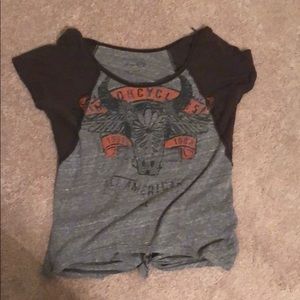 Free people vintage motorcycle t shirt